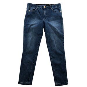 Democracy Women Jeans Size 12 Ab Solution Skinny Ankle Blue Denim Casual Classic